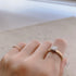 N°18 K18arm princess diamond ring 0.7ct up